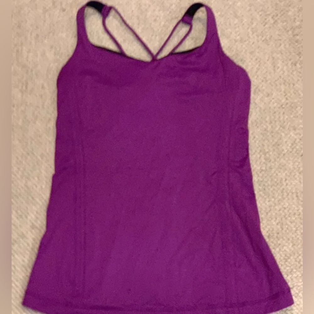 lululemon free to be tank in purple/violet
